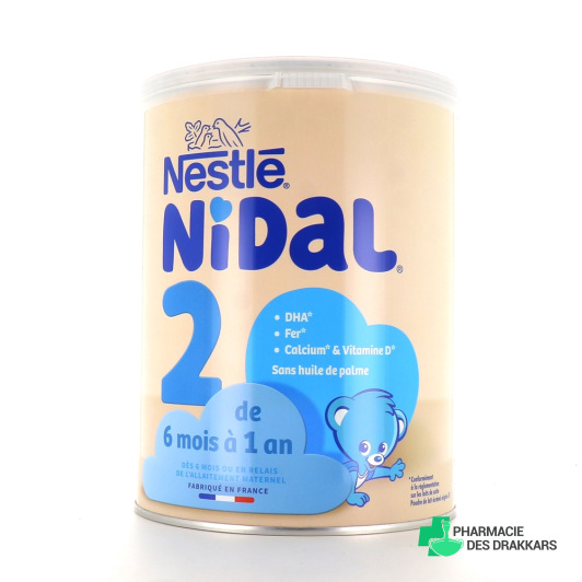 Nestlé Nidal 2 Lait 6-12 Mois