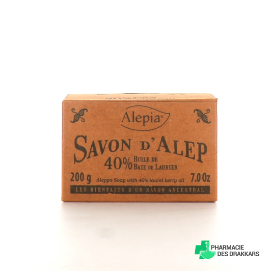Alepia Savon d'Alep Authentique Baie de Laurier 40%