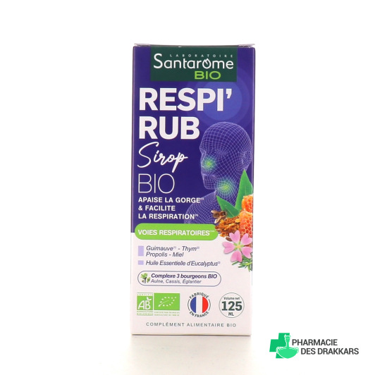 Santarome Bio Respi'Rub Sirop Bio Voies Respiratoires
