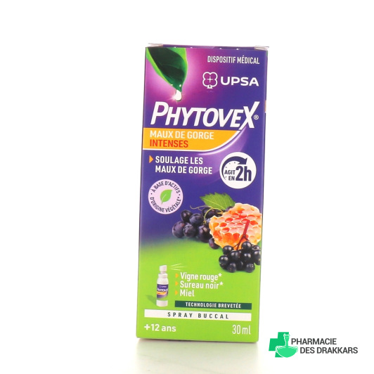 UPSA Phytovex Spray Buccal Maux de Gorge Intenses