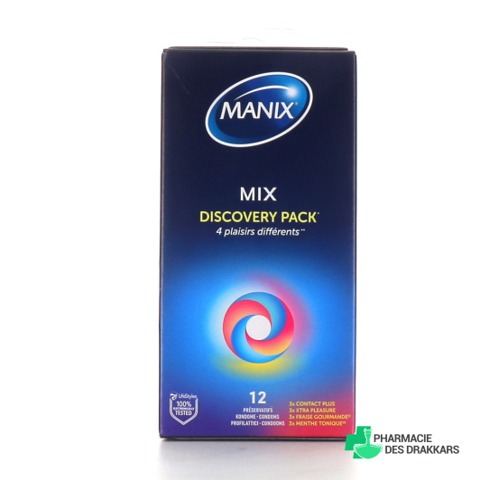 Manix Mix Discovery Pack 12 Préservatifs