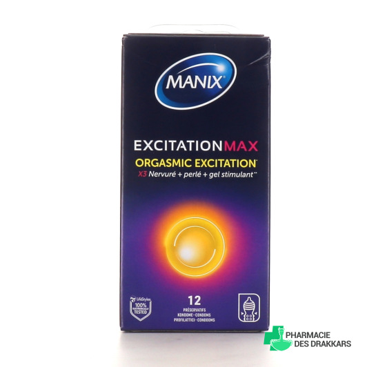 Manix Excitation Max 12 Préservatifs lubrifiés