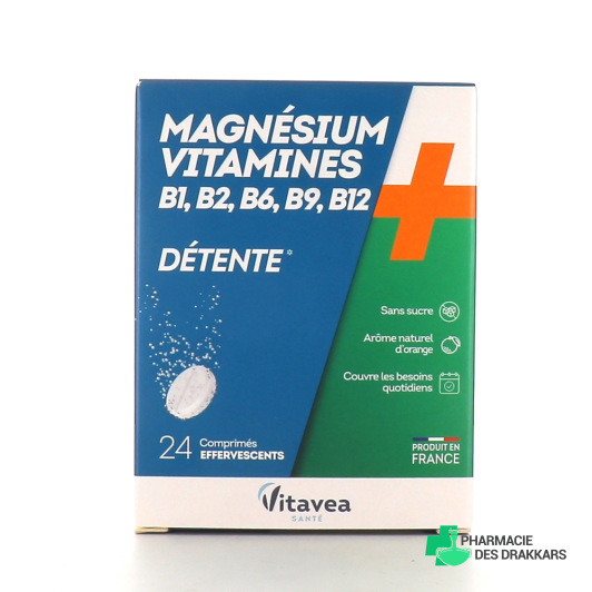 Nutrisanté Magnésium + Vitamines B comprimés effervescents