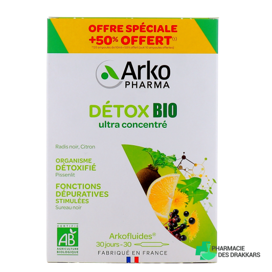 Arkofluides Détox Bio 20 ampoules