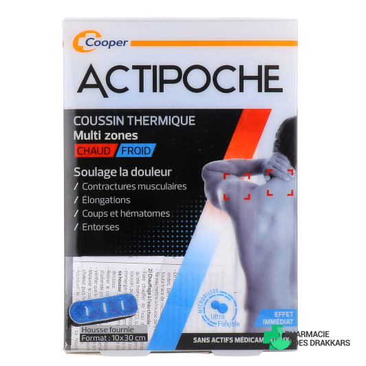 Actipoche Coussin Thermique Microbilles Multi Zones