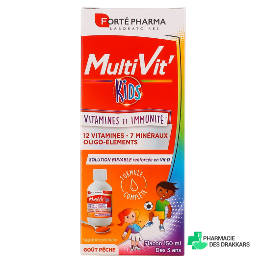 Forté Pharma MultiVit' Kids Vitamines et Immunité