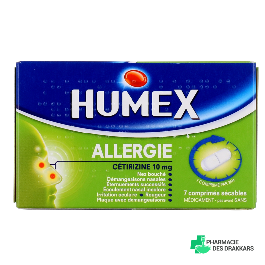 Humex Allergie Cetirizine comprimés