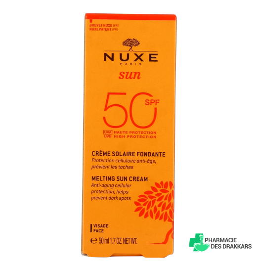 Nuxe Sun Crème Fondante Visage Haute Protection SPF 50