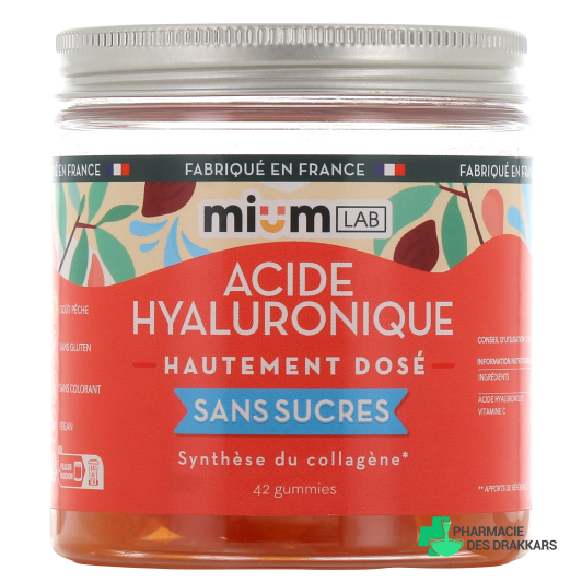 Mium Lab Acide Hyaluronique Gummies sans sucres