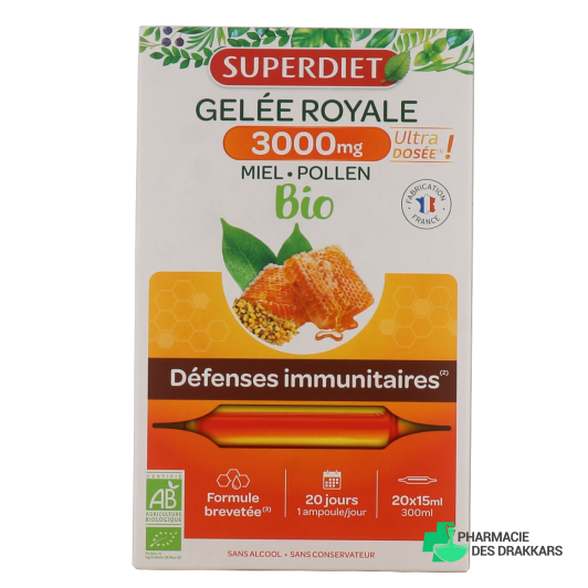 Superdiet Gelée Royale Bio 3000 mg