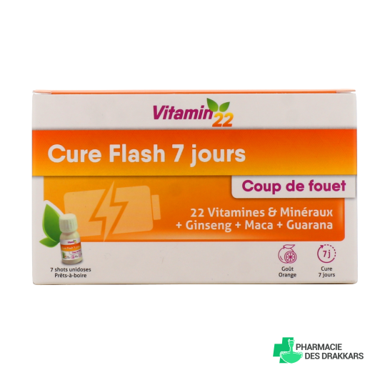 Vitamin'22 Cure Flash 7 Jours 7 Flacons Unidoses
