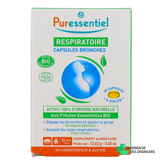 Puressentiel Respiratoire Capsules Bronches Bio
