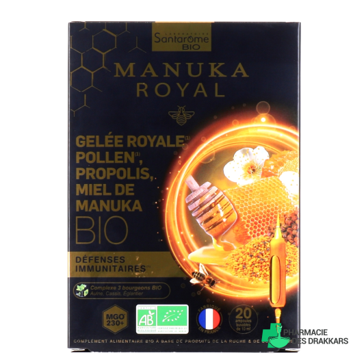 Santarome Bio Gelée Royale Pollen Propolis Miel de Manuka