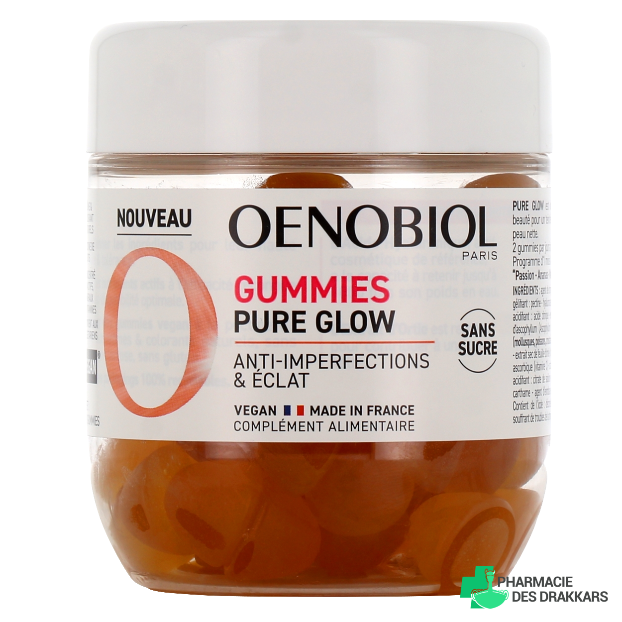 Oenobiol Gummies Pure Glow Anti Imperfections éclat De La Peau