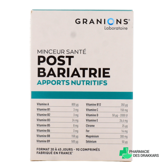 Granions Post-Bariatrie Apports Nutritifs