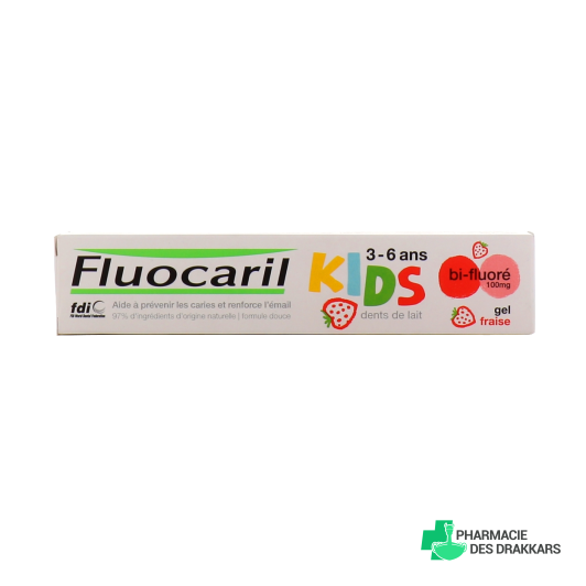 Fluocaril Dentifrice Kids 3-6 Ans Fraise