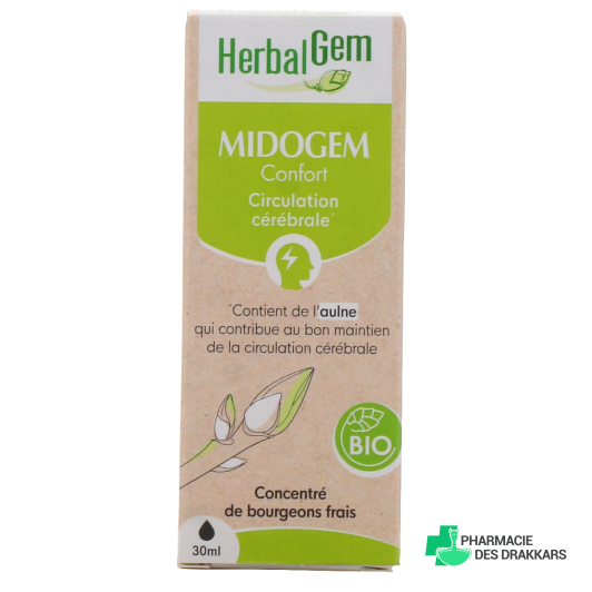 Herbalgem Midogem Confort Circulation Cérébrale Bio