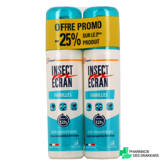 Insect Ecran Familles Anti-Moustiques Spray