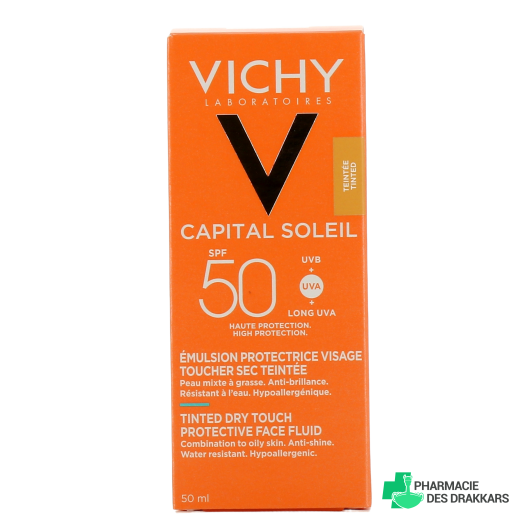 Vichy Capital Soleil BB Émulsion Toucher Sec Teintée SPF 50