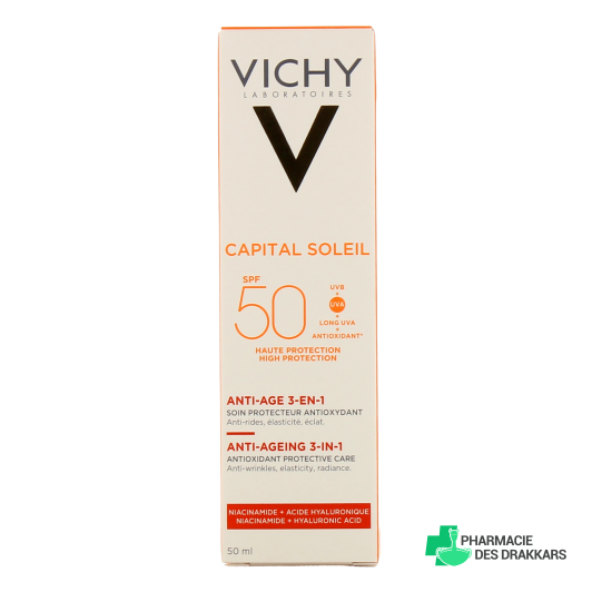 Vichy Capital Soleil Soin Antioxydant Anti-Âge SPF50