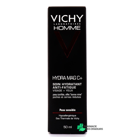 Vichy Homme Hydra Mag C+ Soin Hydratant Anti-Fatigue