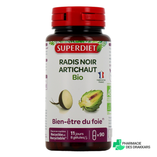 Super Diet Radis Noir Artichaut Bio 90 gélules
