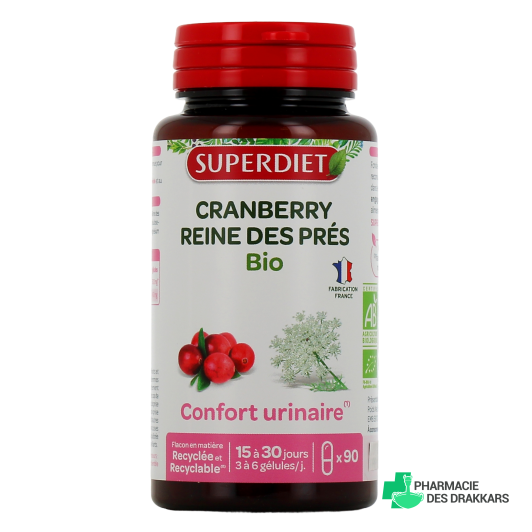 Super Diet Cranberry Reine des Prés Bio 90 Gélules