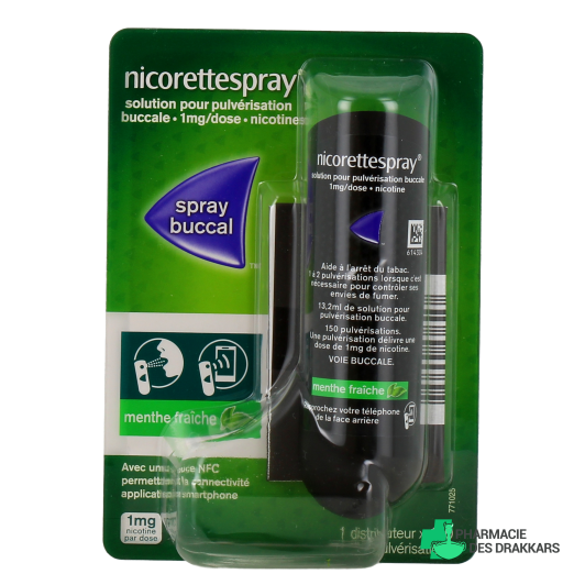 Nicorette Spray 1 mg Menthe Fraîche