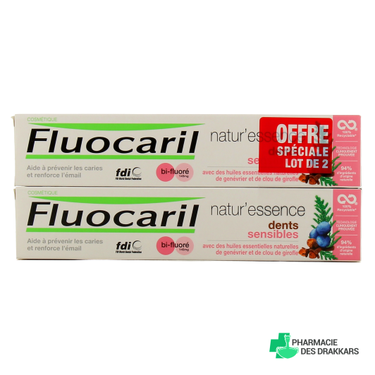 Fluocaril Natur'essence Dentifrice Dents sensibles