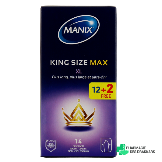 Manix King Size Max Préservatifs