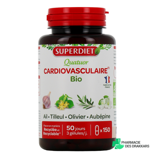 SuperDiet Quatuor Ail Cardiovasculaire 150 gélules