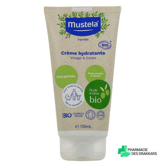 Mustela Crème Hydratante Bio Sans Parfum