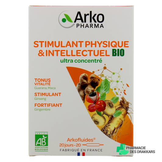 Arkofluides Stimulant Physique & Intellectuel Bio