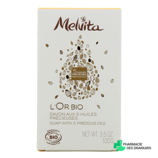 Melvita L'Or Bio Savon aux 5 huiles précieuses