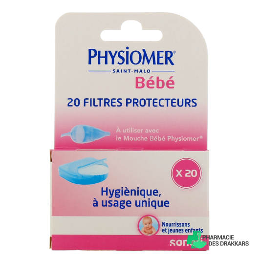 Physiomer Filtres protecteurs pour mouche bébé 20 unités