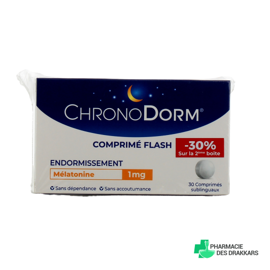 ChronoDorm Mélatonine en comprimés 1 mg