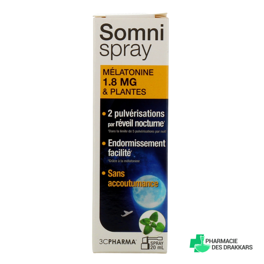 3C Pharma Somnispray Mélatonine et plantes