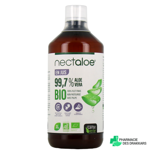 Santé Verte Nectaloe Jus à boire 99,7% d'Aloe Vera