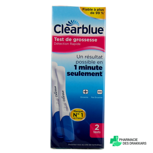 Clearblue Test de grossesse Détection Rapide, Kit 1 test/2 test