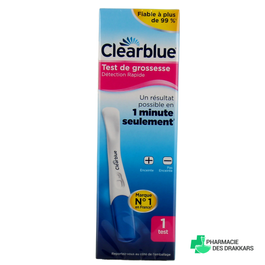 Clearblue Test de grossesse Détection Rapide, Kit 1 test/2 test