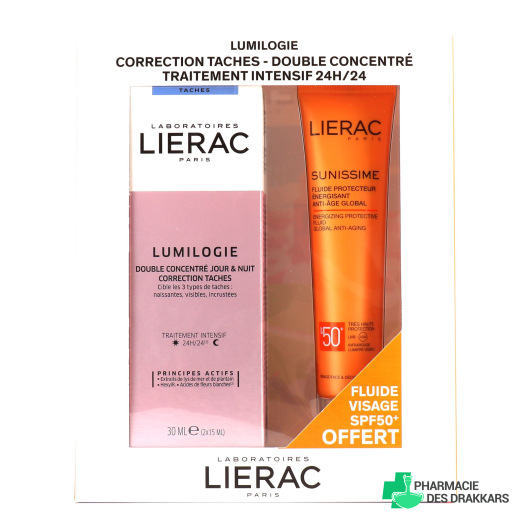 Lierac Coffret Lumilogie correction taches + Sunissime fluide protecteur Offert