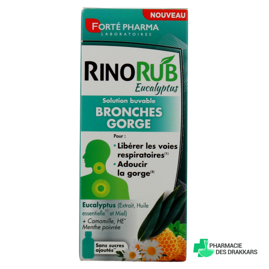 Forté Pharma RinoRub Bronches Gorge Solution buvable