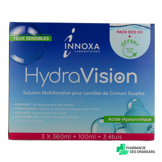 Innoxa Hydravision Solution pour Lentilles