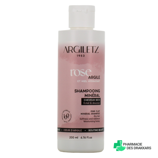 Argiletz Shampooing Argile Rose Cheveux Secs