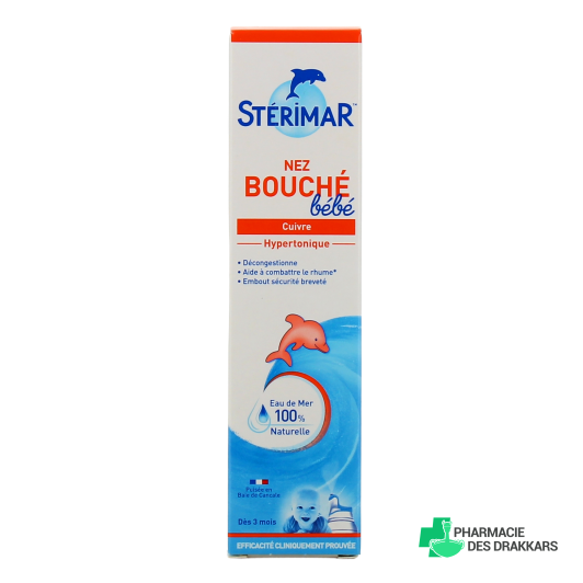 Stérimar Nez Bouché Bébé Spray Hypertonique Cuivre