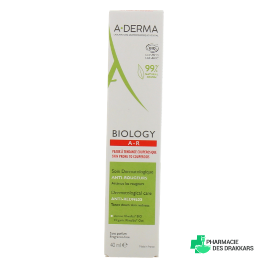 A-Derma Biology AR Soin Dermatologique Anti-Rougeurs Bio