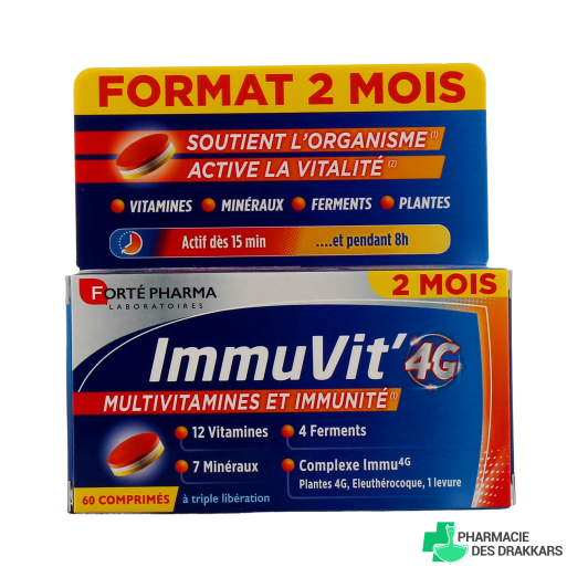 Forté Pharma ImmuVit' 4G Multivitamines et Immunité