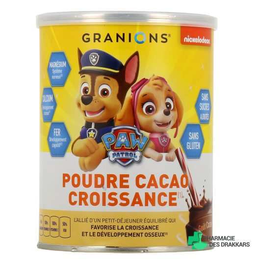 Granions Kid Pat Patrouille Poudre Cacao Croissance
