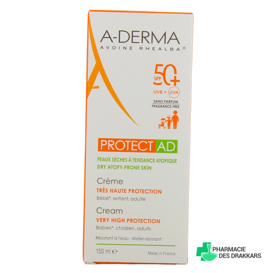 A-Derma Protect AD Crème solaire SPF 50+ Peau Atopique