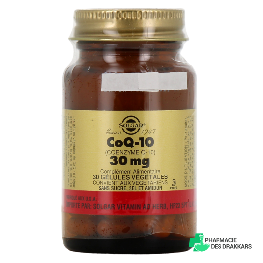 Solgar CoQ-10 Co-Enzyme Q10 30 mg